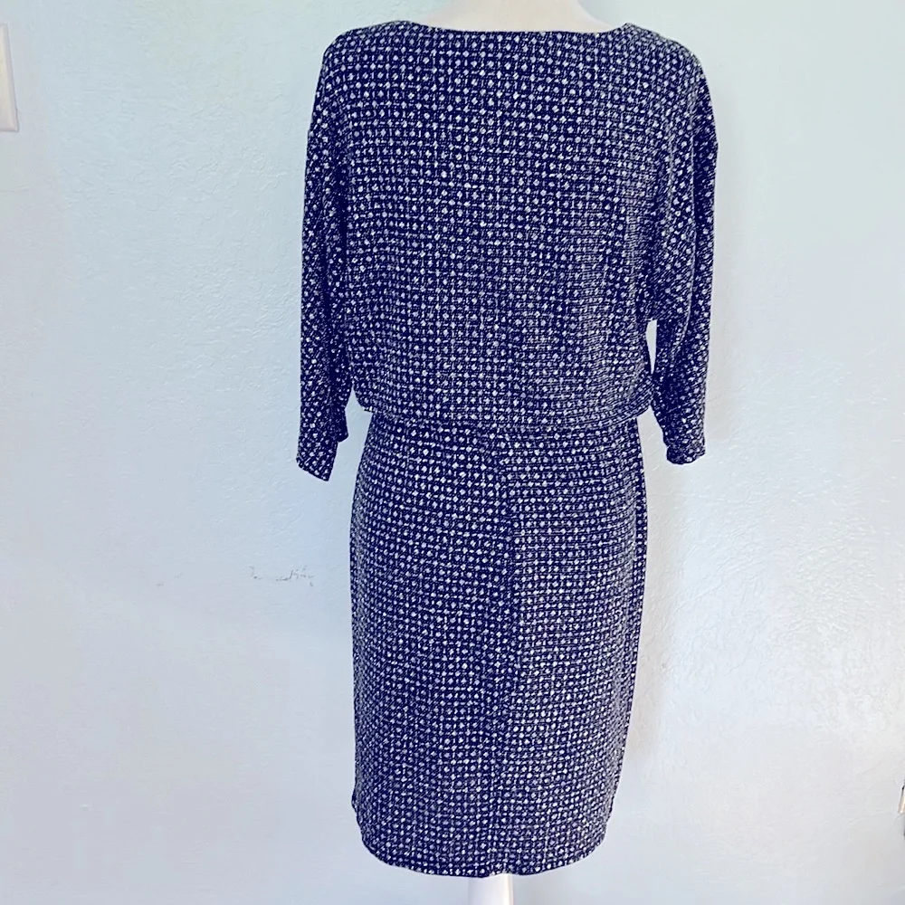 Enfocus Blue Sparkle silver Midi Dress